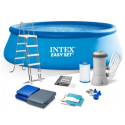 Бассейн 26168 (1шт/ящ) INTEX, 457-122 см, фильтр-насос, лестница, подстилка, тент, в коробке