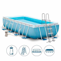 Бассейн каркасный 26792 (1шт/ящ) INTEX, прямоуг, 488-244-107 см, 10874 л, фильтр-насос