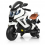 Мотоцикл M 3681 AL-1 (1шт/ящ) Bambi Racer, ручка газа, резиновые колеса, USB, музыка, белый
