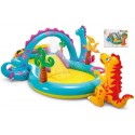 Игровой центр 57135 (2шт/ящ) INTEX "Планета Динозавров", 302-229-112см, горка, душ, мячики, надувные