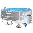 Бассейн каркасный 26716 (1шт/ящ) INTEX 366-99см, 8592л, фильтр-насос, лестница, в коробке.