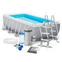 Бассейн каркасный 26788 (1шт/ящ) INTEX 400-200-100см, 6836л, фильтр-насос (220-240V), лестница.