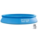 Бассейн семейный 28118 (1шт/ящ) INTEX 305-61см, 3077л, с 220V фильтр с насосом, в коробке.