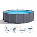 Бассейн каркасный 26384 (1шт/ящ) INTEX 478-124см, 16805л, фильтр-насос, лестница, подстилка, тент, в