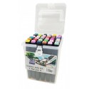 Фломастеры 10763-2-36-№36-COLOR-W Touch, набор скетч маркеров 36 цветов, в боксе