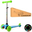 Самокат BB 3-013-4-C-BL (1шт/ящ) MINI, алюминий+пластмасса, 3 колеса ПУ-свет 2 первых 110 мм, поднож