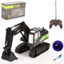 Экскаватор 3009-3 р/у, 28см, аккумулятор, USB-зарядное, свет, в коробке
