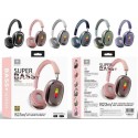 Наушники B 23-25 Беспроводные с RGB подсветкой, микс видов, в коробке