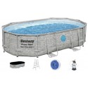 Бассейн каркасный 56946 (1шт/ящ) BESTWAY, овальный, 488-305-107см, 10949л, фильтр-насос, стремянка