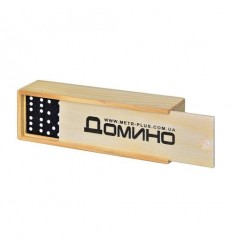 Домино M 0027 (300шт) в деревянной кор-ке, 14,5-5-3см